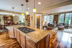 open floor plan home