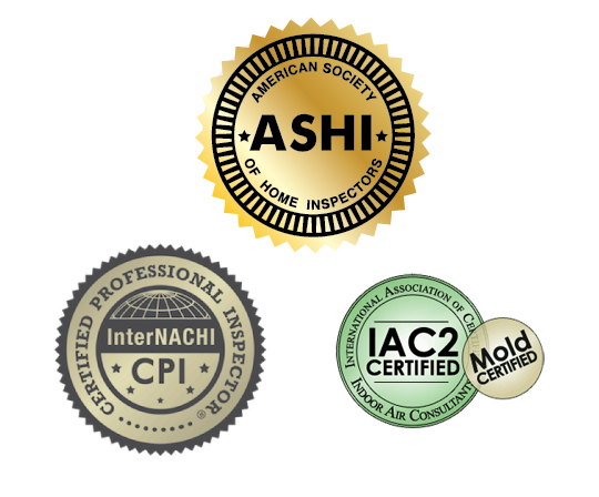 Ashi Internachi Mold Certification Icons